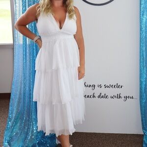 Lulu's White Maxi Dress